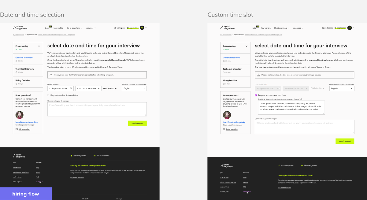 EPAM Hiring flow